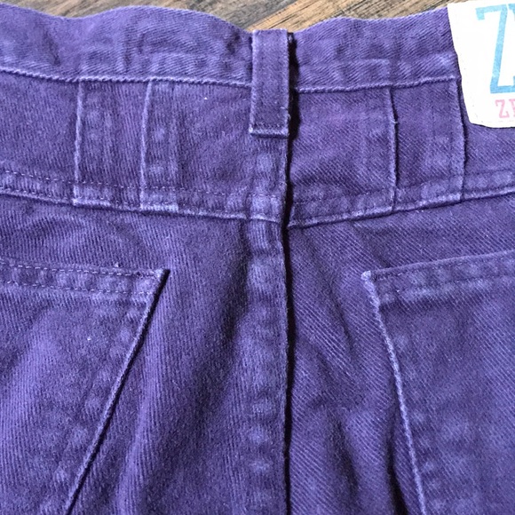 GOIN 2 MKT SOON Vintage 90s 80s high waist purple denim jeans mom - Picture 5 of 5
